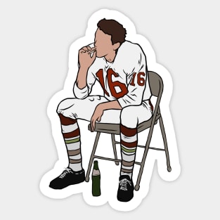 Len Dawson at Halftime Sticker